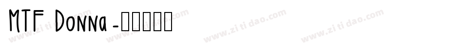 MTF Donna字体转换
